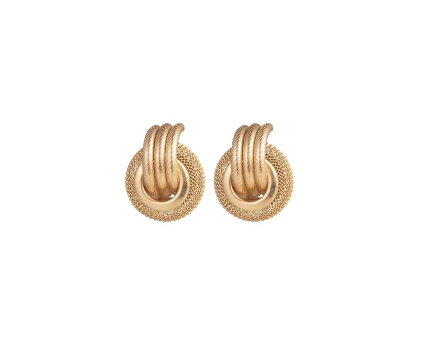 38 The Twisted Nueva Gold Earrings - Image 1