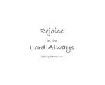 Rejoice in the Lord Always Hoodie - Image 