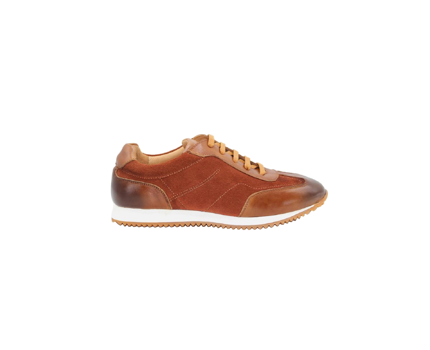 Pavarotti_Bracelets-06 Athletic Suede Sneakers in Rust Brown - Image 1