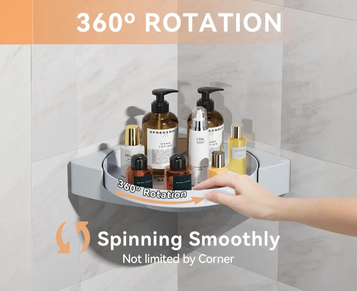 Rotating Wall Storage Shelf - Image 