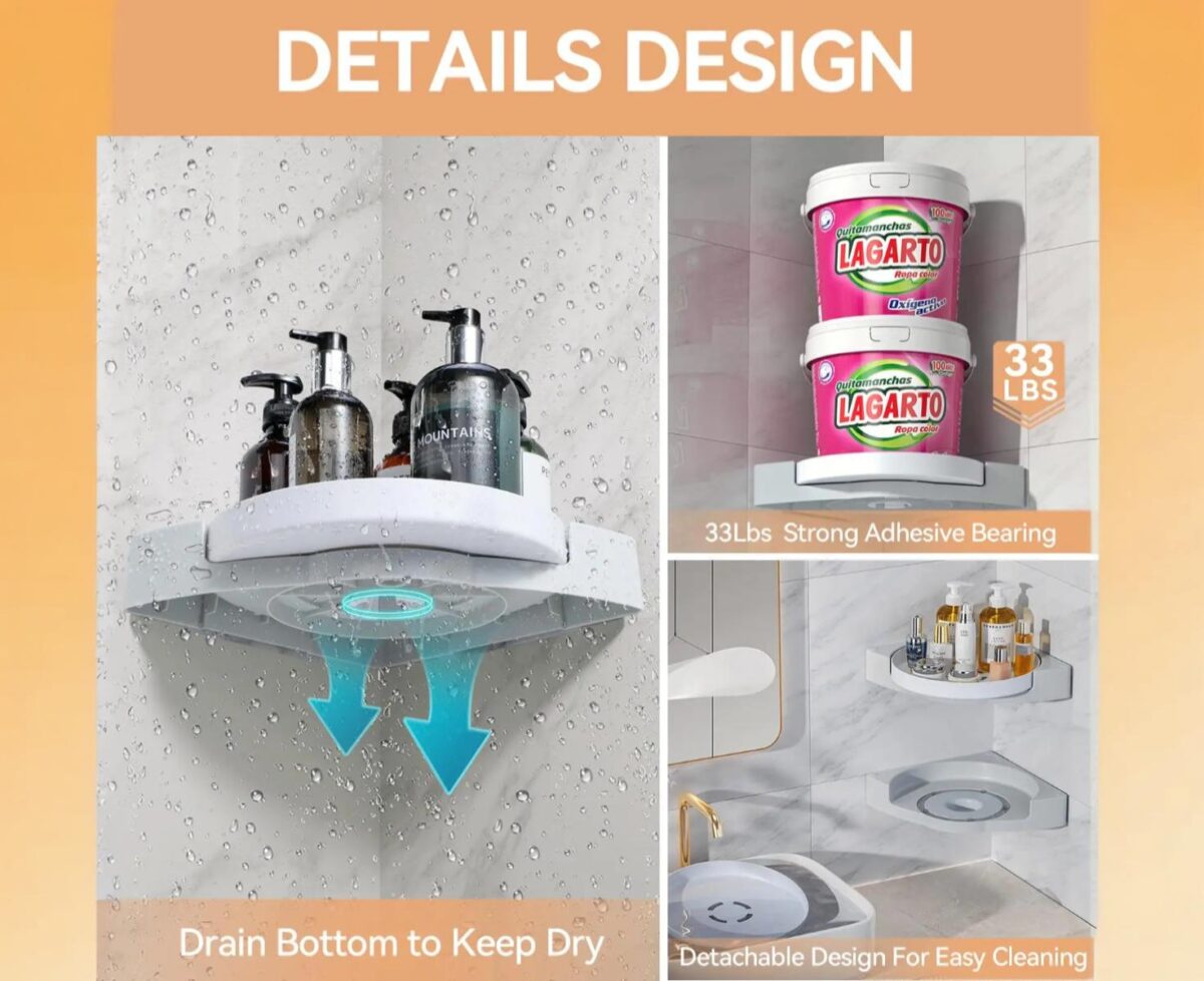 Rotating Wall Storage Shelf - Image 