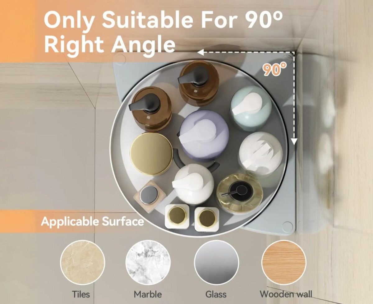 Rotating Wall Storage Shelf - Image 