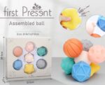 Silicone Rubber Sensory Balls 7 pcs - Image 