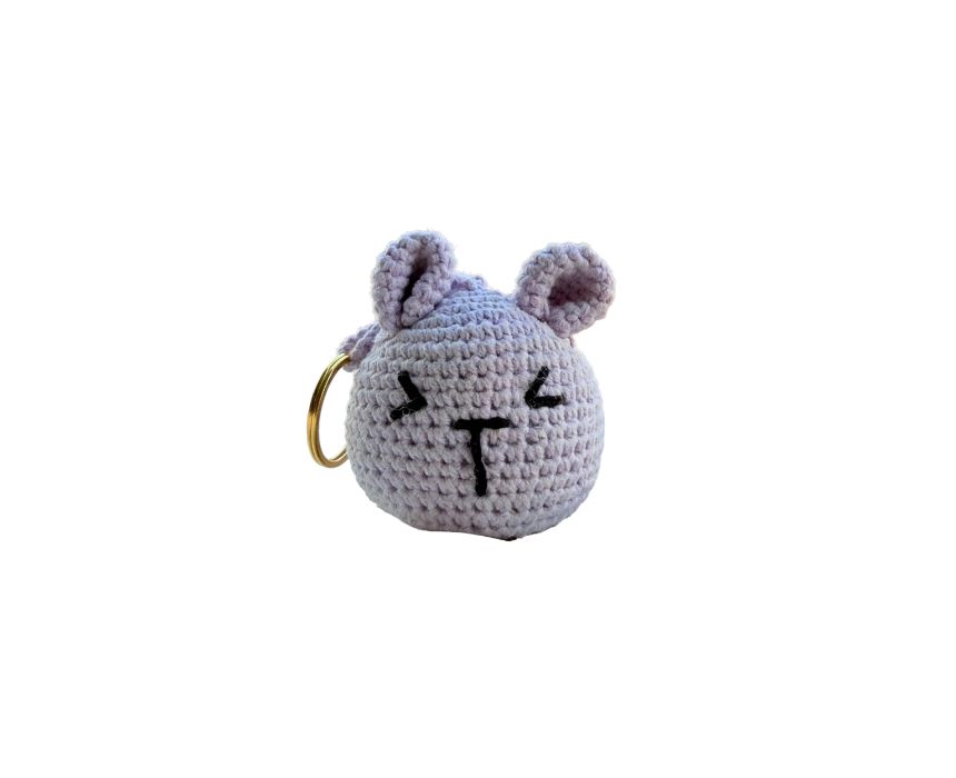 14 Lilac Bunny Dream Keychain - Image 1