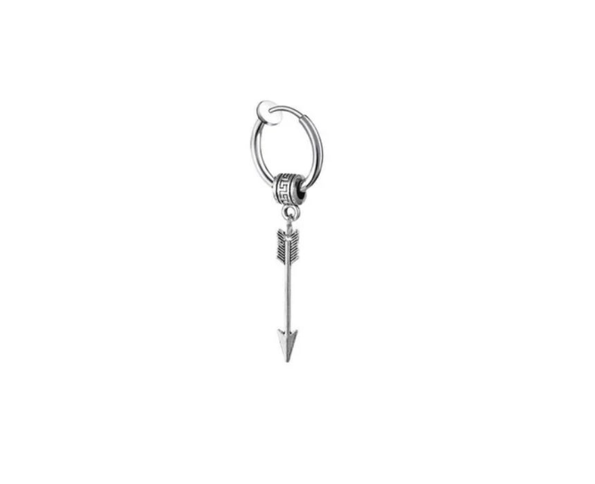 26 Silver Dangling Arrow Clip On Earring - Image 1