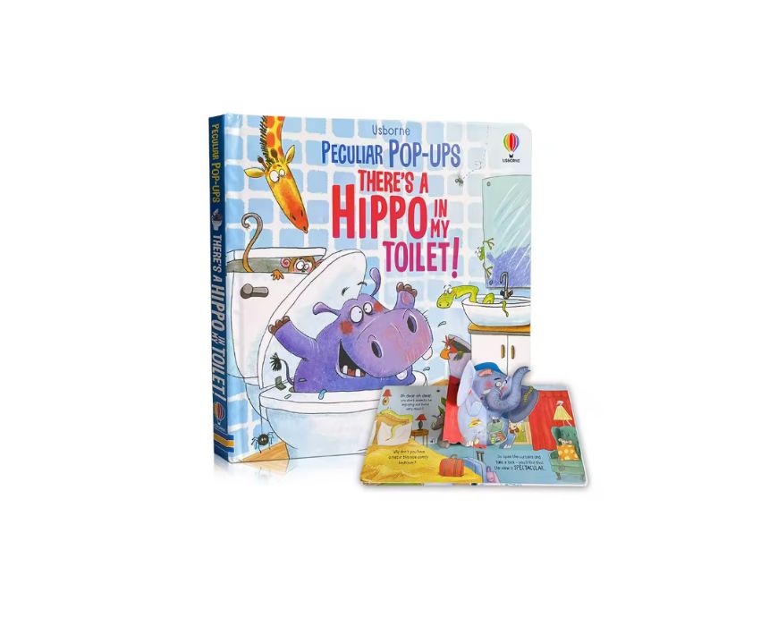 66 There’s A Hippo in My Toilet 3D Flap Picture Book - Image 1
