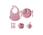 Silicone Baby Tableware Set of 9 - Image 