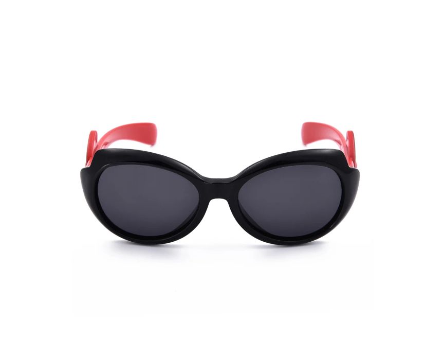 6 Retro Oval Sport Kids Sunglasses - Image 1