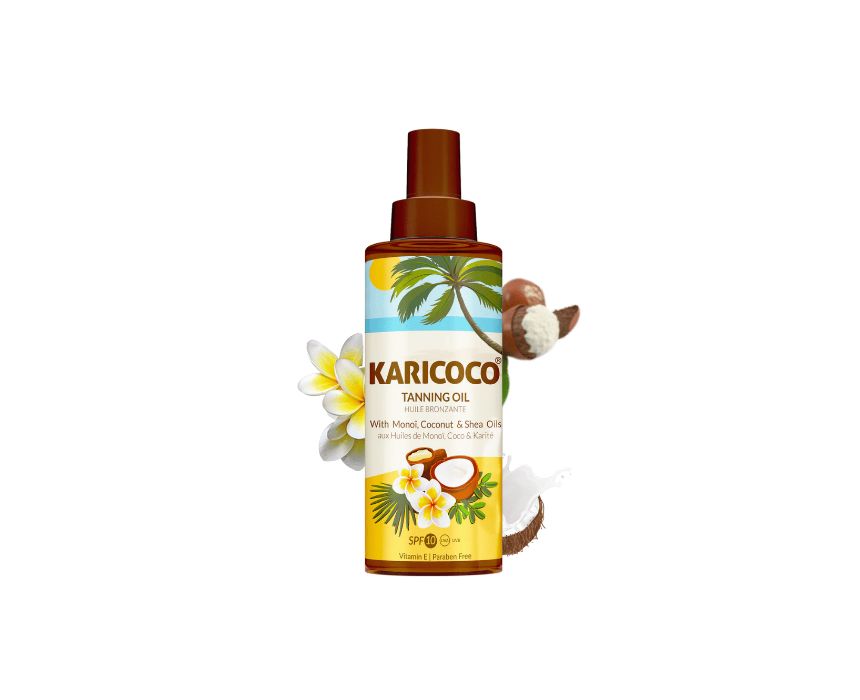 8 Karicoco Monoi, Coconut and Shea Tanning Oil - Image 1