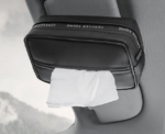 Black Leather Tissue Holder - Image 