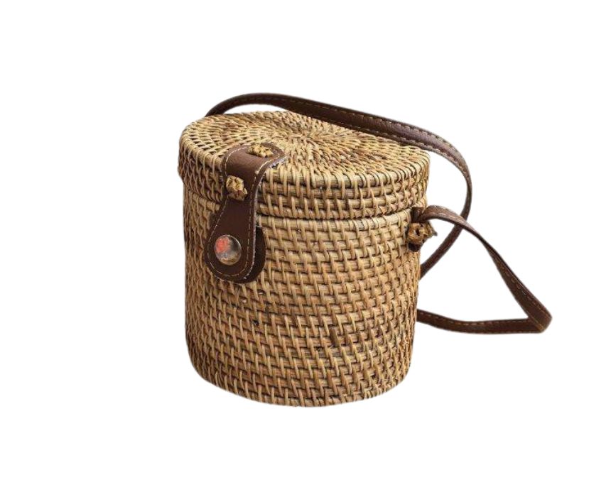 1 Bucket Rattan Bag - Image 1
