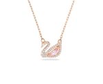 Swarovski Swan Necklace in Rose Gold - Image 