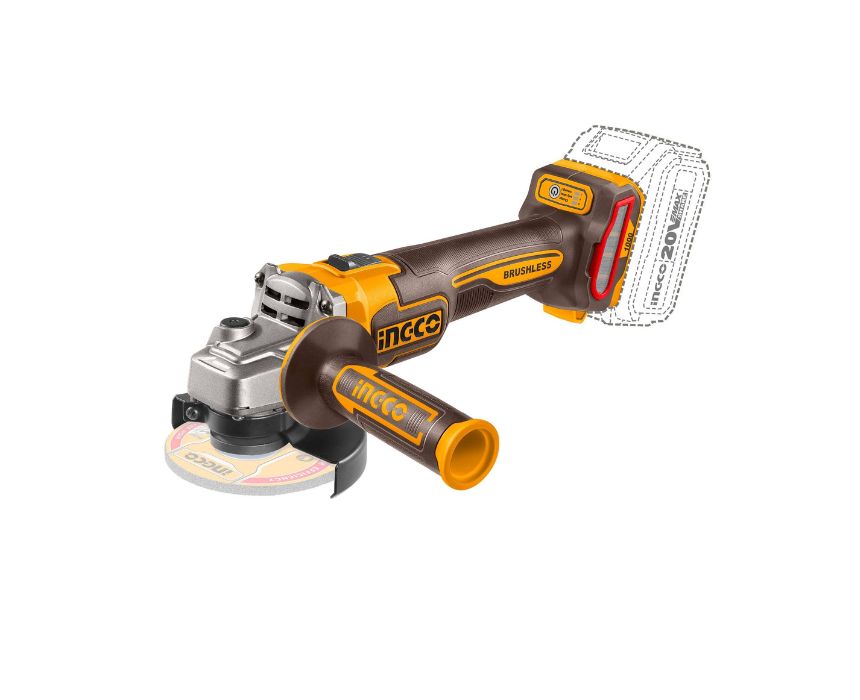 17-INGCO 20v cordless burshless angle grinder 3 speeds 1000W - Tool only Ingco 20V BL Cordless Angle Grinder - 3 Speeds (tool only) - Image 1