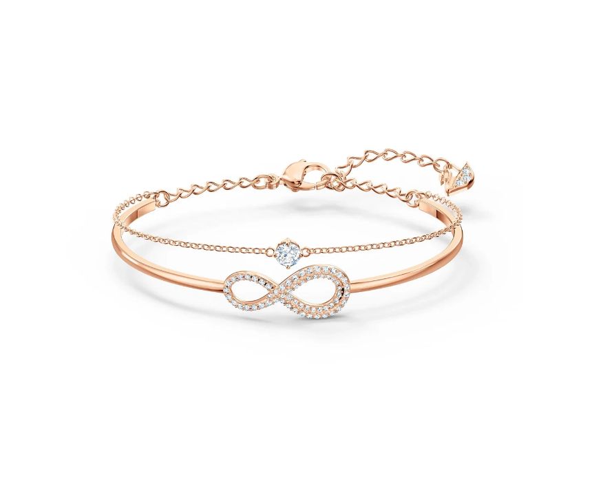 3 Swarovski Infinity Bangle - Image 1