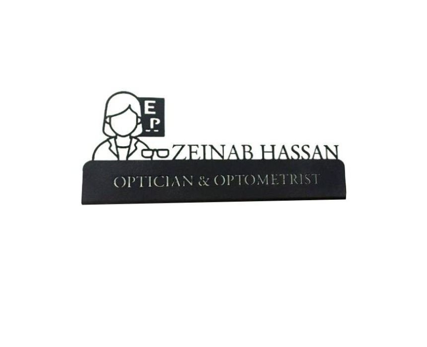 3ale2ha Batch 2 Resized (2) Optician Desk Plate - Image 1