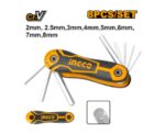 Ingco Folding Hex Key Set - Image 