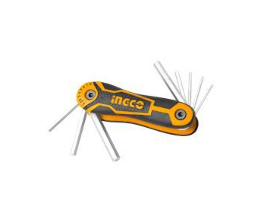 5- ingco folding hex key set 8 pcs Ingco Folding Hex Key Set - Image 1