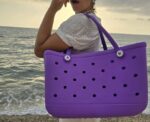 Rubbery Flex Bag in Purple - Image 