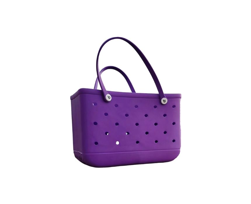 6-Purple Rubbery Flex Bag in Purple - Image 1