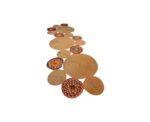 Beige and Colorful Circles Jute Carpet - Image 