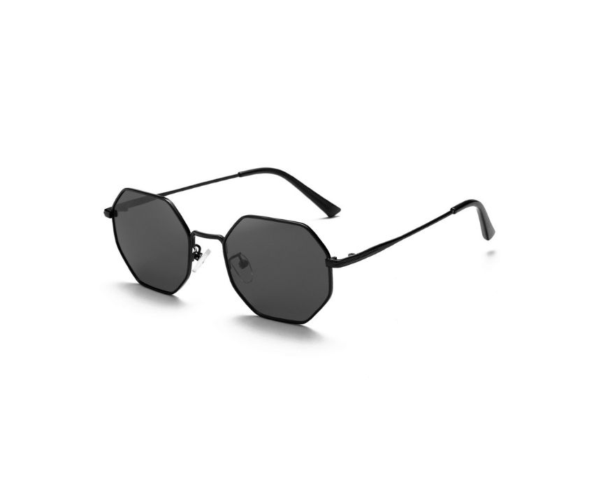 Black Hexagon Sunglasses - Image 1