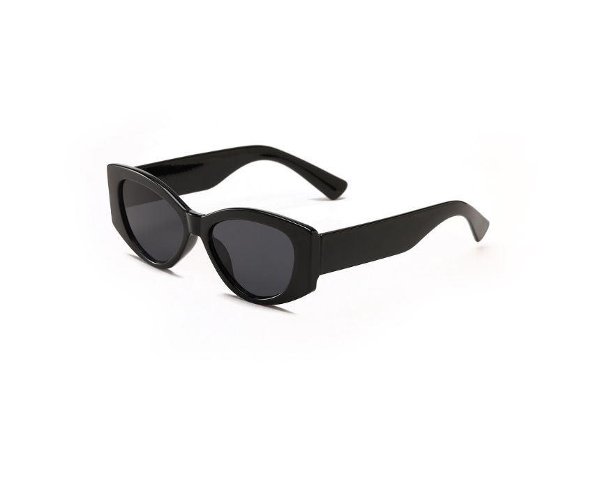 Black Frame Grey Aura Sunglasses - Image 1
