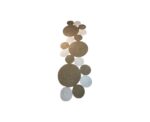 Beige and Cream Circles Jute Carpet - Image 