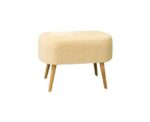 Oval Pouf in Cream - Image 