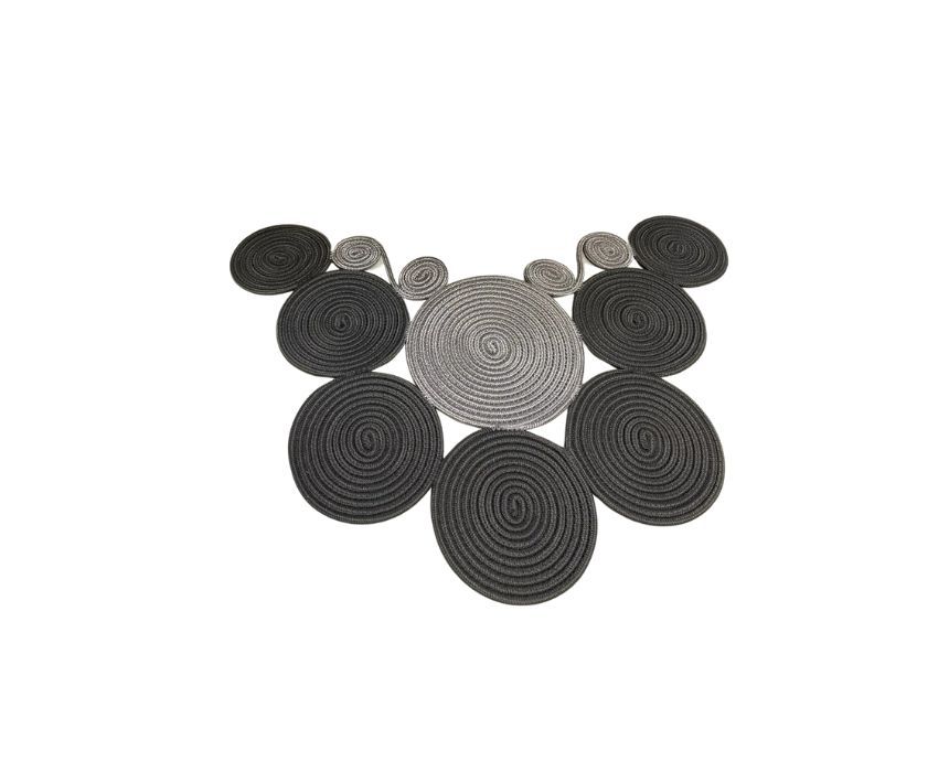 C- TOILET MAT GARK AND LIGHT GREY- 1 Toilet Mat in Light and Dark Grey - Image 1