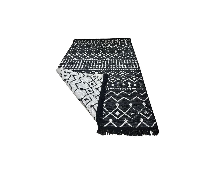 D- DOUBLE FACE RUG BLACK- 1 Double Face Rug in Black - Image 1