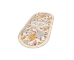 Oval Kitchen Carpet in Beige - Image 