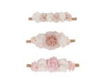 Baby Floral Headbands 3 pcs - Image 