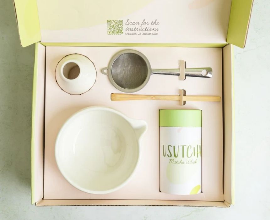 0 Matcha Set in White - Image 1