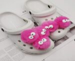 Pink Pom Pom Shoe Clip 1 pc - Image 