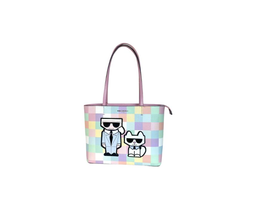 11 Karl Lagerfeld Maybelle Pink Blush Tote Bag - Image 1