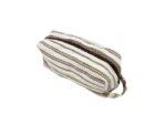 Hand Pouch in Beige Stripes - Image 