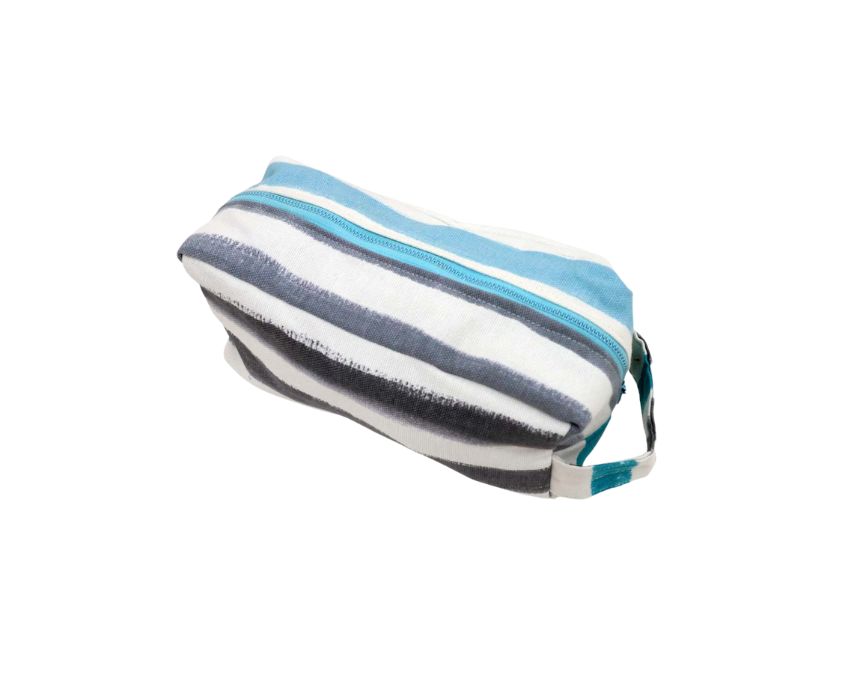 12-MPCH2 Hand Pouch in Blue Stripes - Image 1