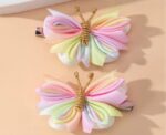 Butterfly Fabric Hair Clips 2 pcs - Image 