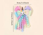 Unicorn Multicolor Hair Bow Clips 1 pc - Image 