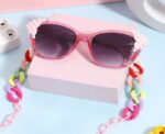 Glittery Kids Sunglasses in Pink - Image 