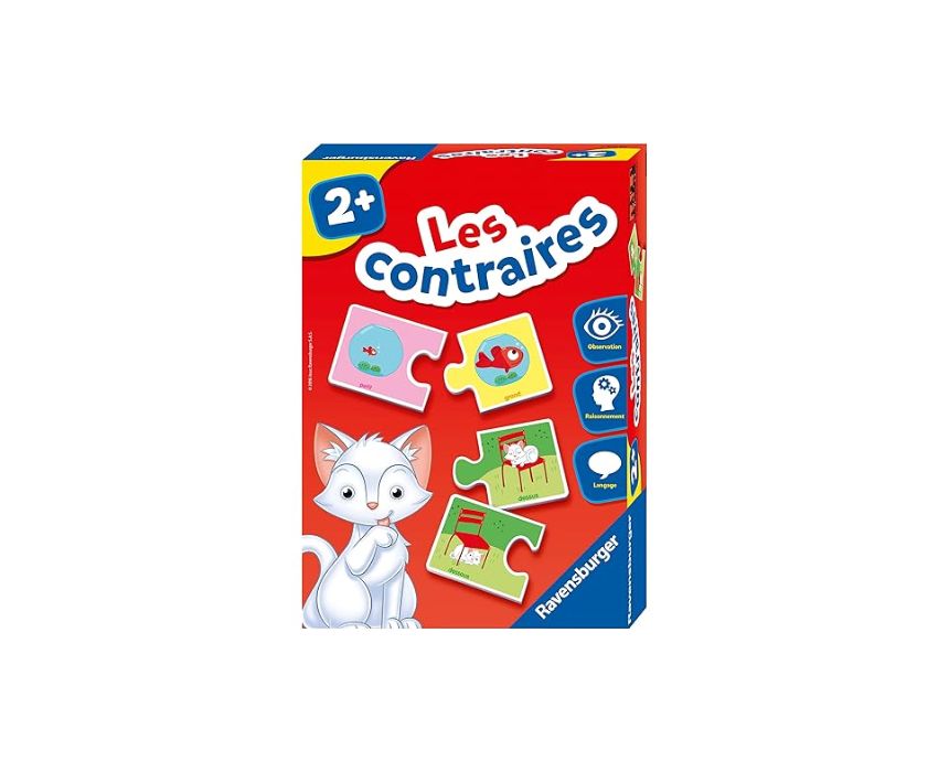 19 "Les Contraires" Puzzle Cards - Image 1