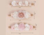 Baby Floral Headbands 3 pcs - Image 