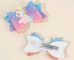 Sparkle Unicorn Hair Clips 2 pcs - Image 
