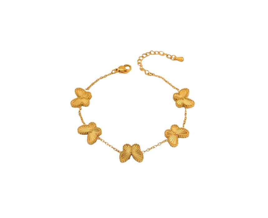 2-Juste Un Clou Ring Alhambra Butterfly Bracelet and Necklace Set - Image 1