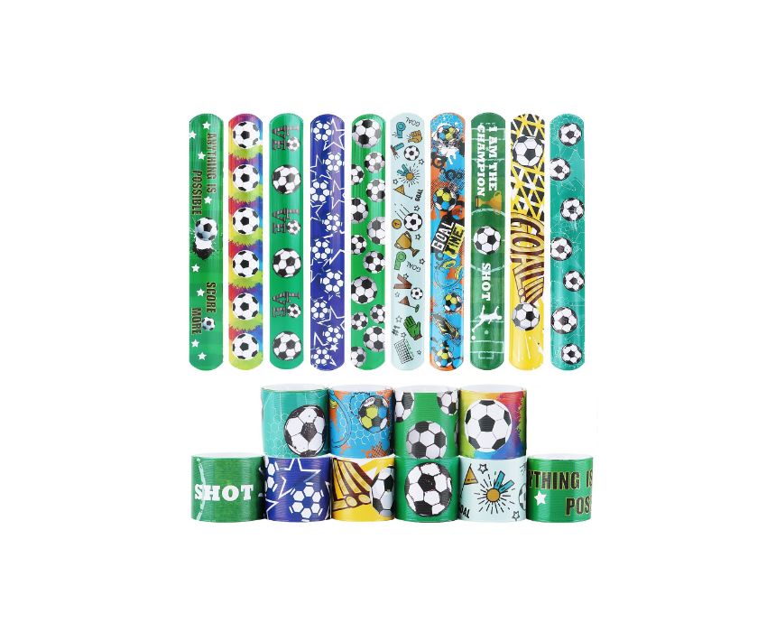 20 Football Slap Bracelet 4 Random pcs - Image 1