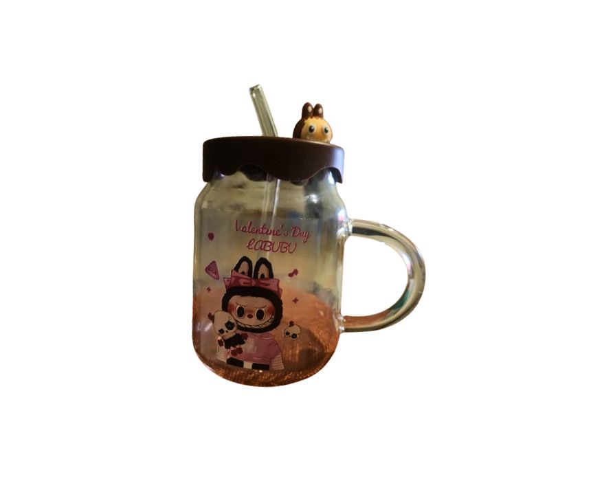 22 Labubu Glass Mug - Image 1