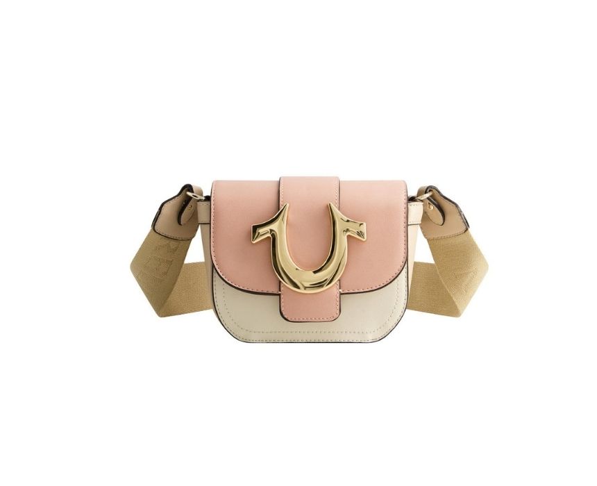 23 True Religion Crossbody Bag in White and Pink - Image 1