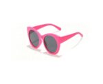 Cat Eye Kids Sunglasses in Hot Pink - Image 