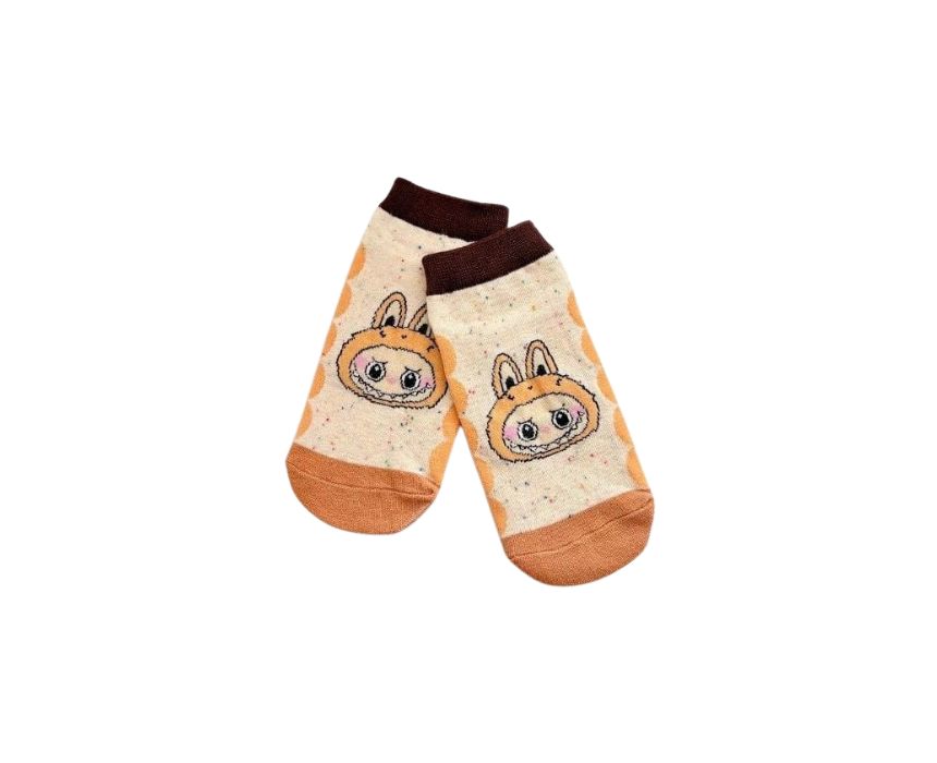 23 Labubu Socks in Beige - Image 1