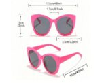 Cat Eye Kids Sunglasses in Hot Pink - Image 